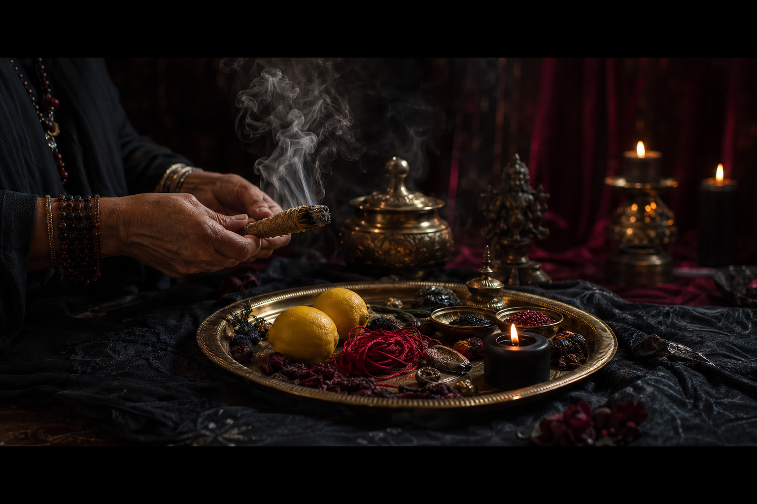 Negative energy removal ritual and protection visual
